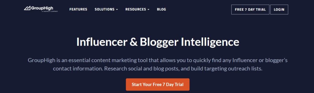 grouphigh - Marketing Software for Blog Outreach & Influencer Marketing