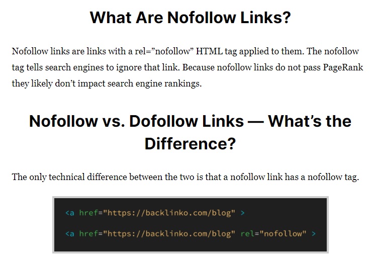 dofollow & nofollow contextual backlink
