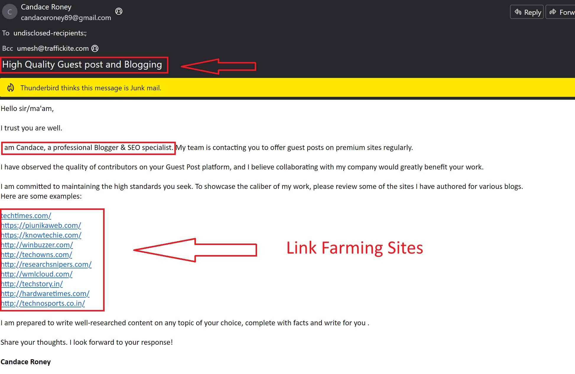 link farming sites email